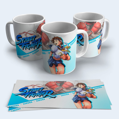 Taza O Tazon Video Juego Street Fighter 2 Full Print + Caja