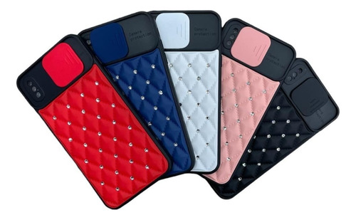 Case Protector Cubre Cámara Con Brillo Para iPhone X /xs