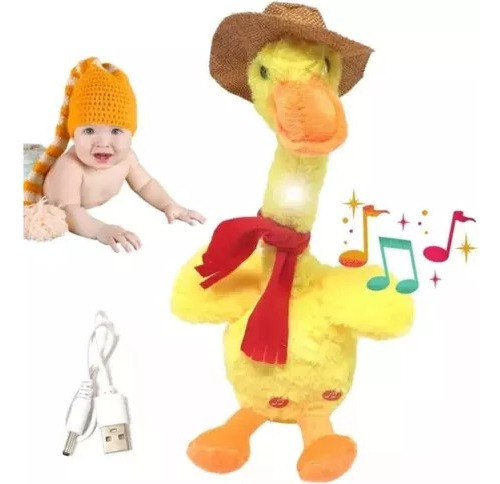 Pato Bailarín Recargable Peluche Canciones Juguete Niños 