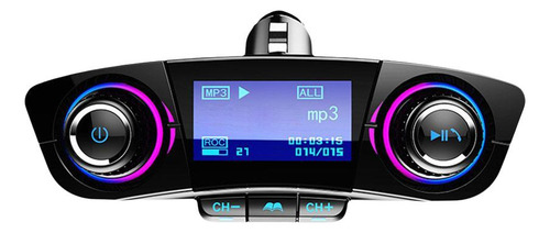 Cargador Bluetooth Para Coche, Reproductor Mp3, Adaptador De