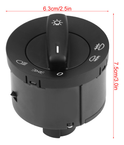 Botón De Control De Niebla De Faros Delanteros Para Mk5 Mk6