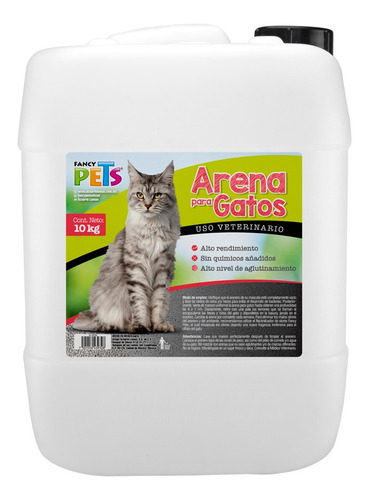 Garrafa De Arena Para Gatos 10 Kg Fancy Pets