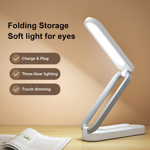 . Lámpara De Escritorio Plegable Led Recargable Con Control