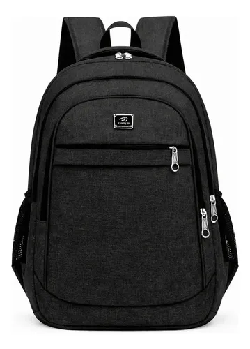 Mochila Masculina Feminina Alça Reforçada Faculdade Grande Preto ...