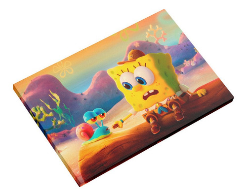 Cuadro Bob Esponja Y Gary Bebé Un Héroe Al Rescate 30x20