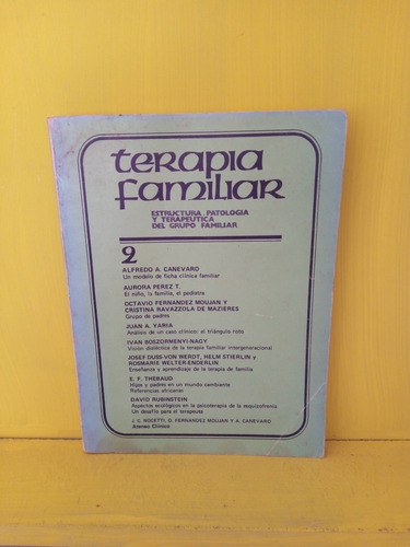 Terapia Familiar 2. V.a Revista Psicología