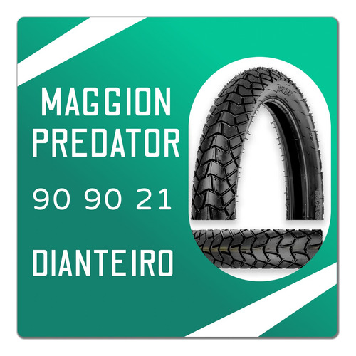 Pneu Dianteiro Moto 90 90 R21 Maggion Viper Com Câmara Honda