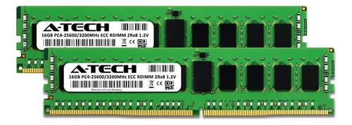 Kit A-tech De 32 Gb (2 X 16 Gb) Ddr4 3200 Mhz Pc4-25600 Ecc