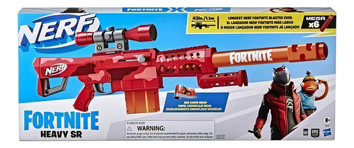 Lançador Nerf Fortnite Heavy Sr Blasted Vermelha Hasbro F092