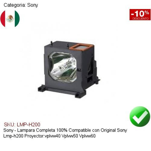 Lampara Compatible Sony Lmp-h200 Vplvw40 Vplvw50 Vplvw60