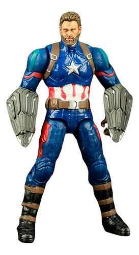 Juguete Figura Acción Capitan America End Game Avengers 15cm