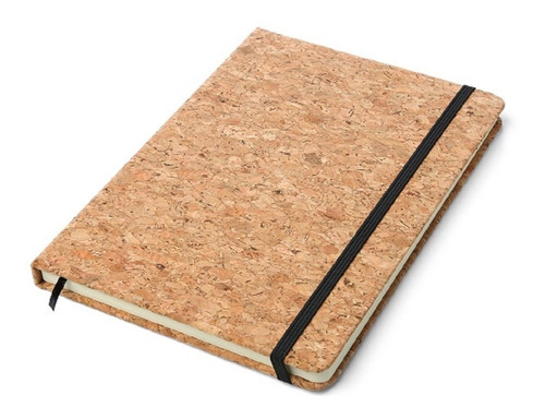 Cuaderno Hojas Rayadas Tapa Rígida De Corcho 21x14,5 Cm 