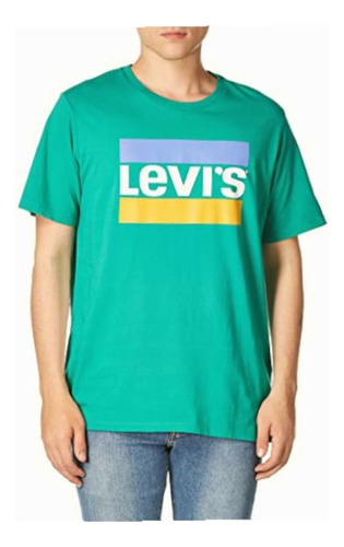 Levi's, Camiseta Levi's Logo Graphic T-shirt , Hombre, Verde Color Verde Agua