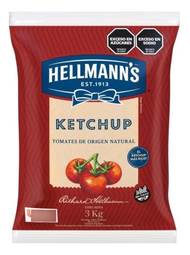 Ketchup Hellmanns X 3 Kg