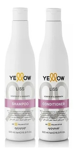  Kit Shampoo + Acondicionador 500ml Alfaparf Yellow Liss