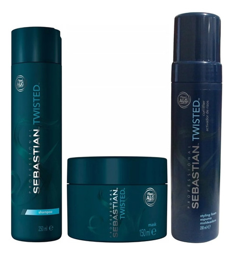 Shampoo 250ml Mascarilla + Espuma Peinar Sebastian Twisted