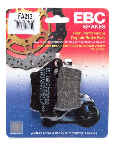 Pastilhas Freio Ebc Fa213 Traseira Bmw G310gs G310r 310 Gs