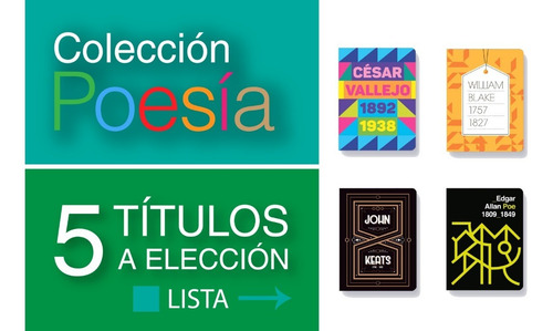 Imagen 1 de 2 de Pack 5 Libros Colección Poesía - Antología - Batiscafo