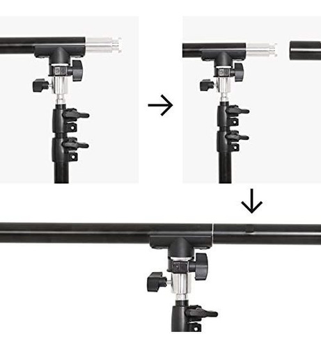 T Shape Soporte Fondo Ajustable Para Fotografia 5 8.5 4