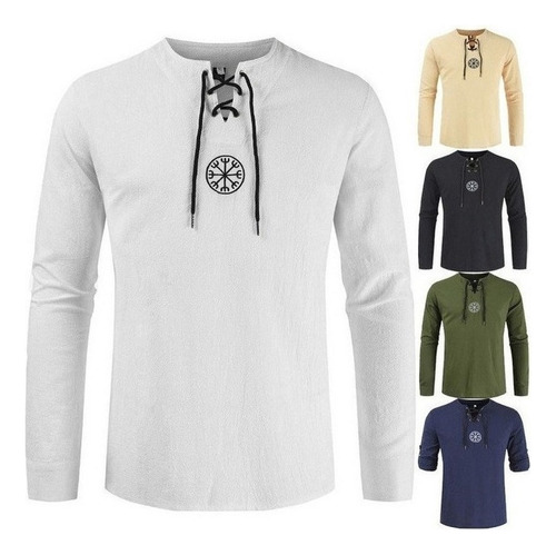 Gift Camisa De Talla Grande Top Casual Vikings Shirts