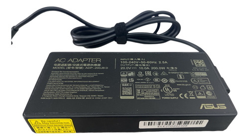 Cargador Asus 20v 10a 200w Rog Zephyrus Strix