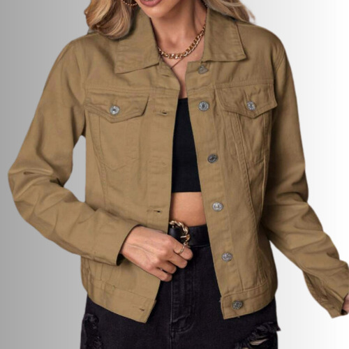 Chaqueta Jeans Mezclilla Clasic Woman Mujer