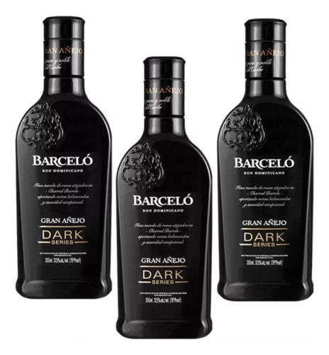 Ron Barceló Gran Añejo Dark 350ml 3 Unidades