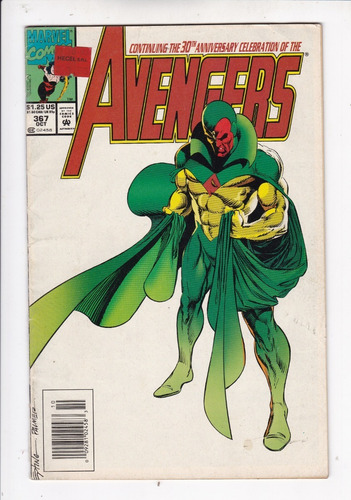 Cómic The Avengers Volumen 1 Nº 367 Año 1993 Inglés