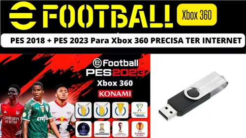 Pes 2023 Nova - Atualização Para Pes 2018 - Xbox 360 - Corre Que Ta  Baratinho