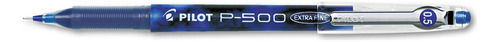 5 Plumas Pilot Precise Liquida P500 Extra Fino 0.5mm Azul