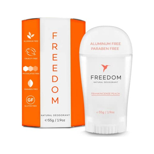 Desodorante Natural Freedom, 100% Libre De Aluminio Y Parabe