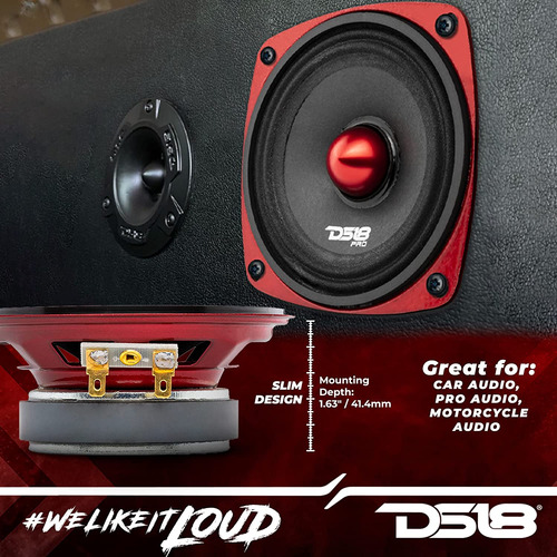Altavoz Automóvil Prox4.4bmsl De 4 De Rango Medio Poc...