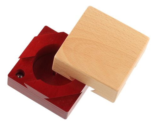 Caja De Madera Con Rompecabezas Para Exterior 7,3x7,3cmx5cm
