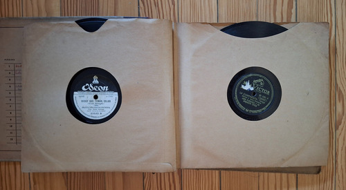 Lote De 14 Discos De Pasta En Álbum Marca Rca Odeon Pampa. Edición Limitada (Usado)