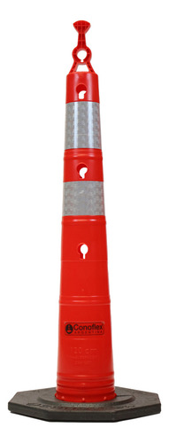 Cono De Seguridad Conoflex Vencedor 120cm 6,5kg. Color Rojo