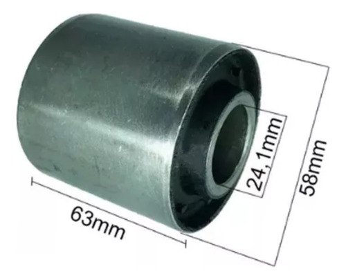 4 Bucha Tirante Com Pino Tensor Carretas Randon 2000 24x125m