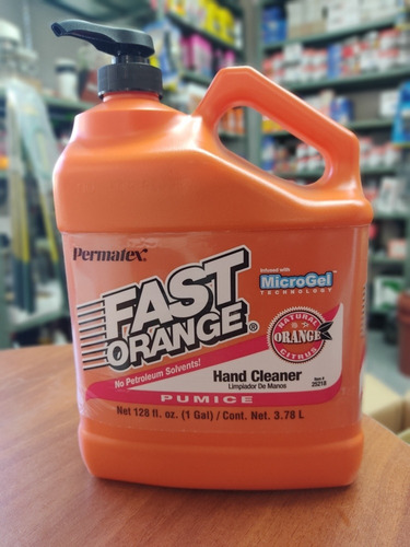 Desengrasante Limpiador De Manos Naranja Fast Orange Galón 