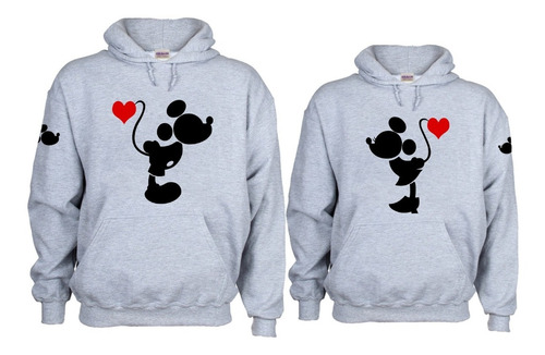 Sudadera Capucha Pareja Mickey Y Minnie Mouse (2 Piezas) Msi