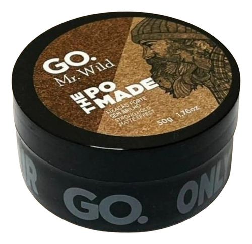 Pomada Modeladora Mr Wild Go Man 50g Fixação Forte Masculino