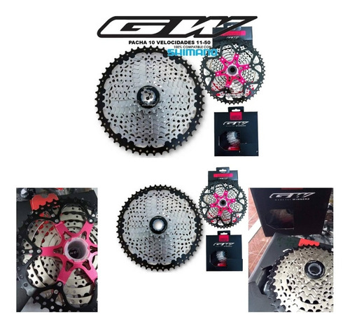 Pacha Cassette Gw 10 Velocidad 11-50 Compatible Con Shimano