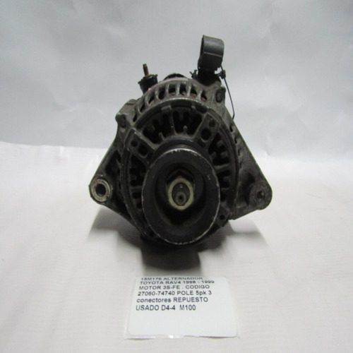 Alternador Toyota Rav4 1998-1999 3s-fe . Codigo 27060-74740 (Usado)