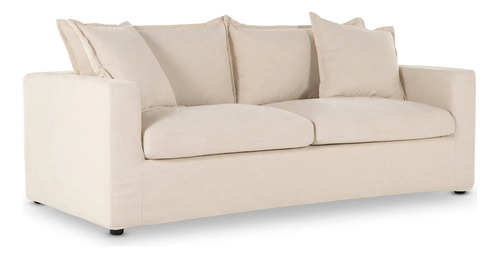 Sofá Sillón Lovers, Moderno, 3 Cuerpos, 200cm, Felpa Y Lin