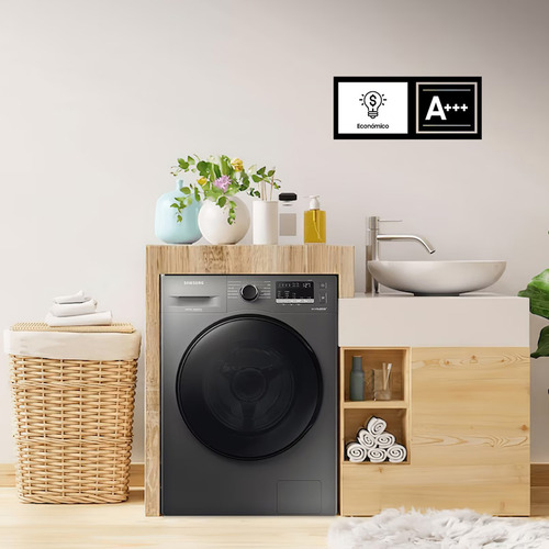 Lavarropas automático Samsung WW70AA46BX inverter inox 7kg 220 V