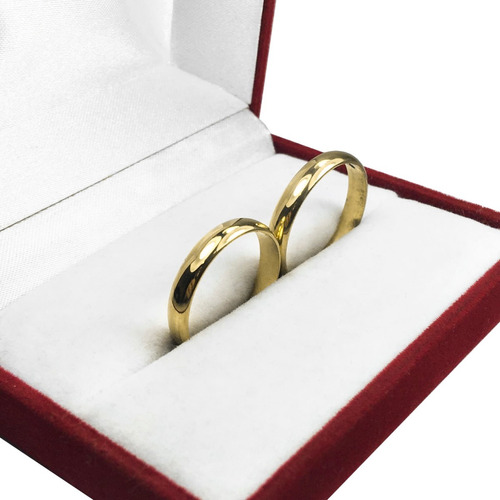 Par Alianzas Oro 18k Italiana 6 Grs Casamiento Compromiso