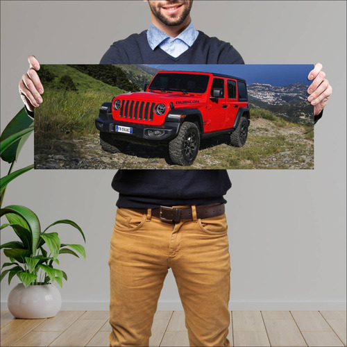 Cuadro 30x80cm Auto 2018 Jeep Wrangler Unlimited 127