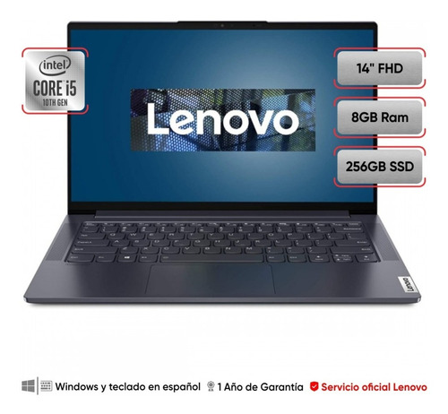 Imagen 1 de 7 de Notebook Lenovo Yoga Slim Core I5 14¨fhd 8gb 256gb Ssd Nuevo