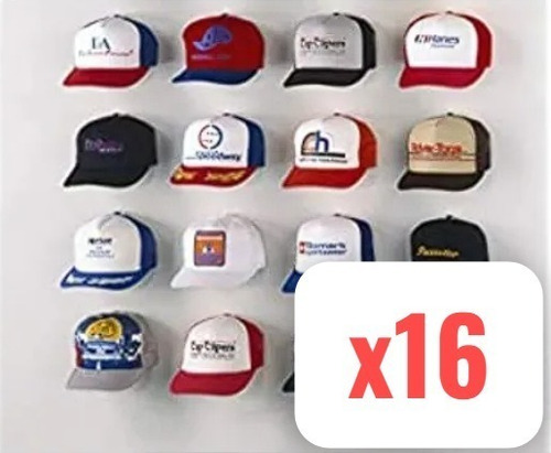 Soporte Gorras Para Mostrar Gorras En Pared X 16 Unidades