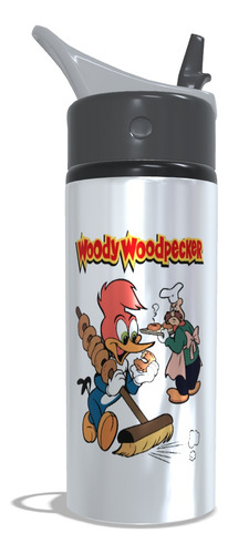 Pica-pau - Squeeze Aluminio Personalizado 600ml Pica-pau/leôncio