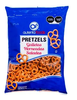 Pretzels Galletas Horneadas Saladas Autenta Foods 1kg