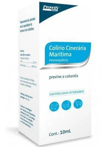 Colírio Provets Cinerária Marítima Homeopático - 10 Ml